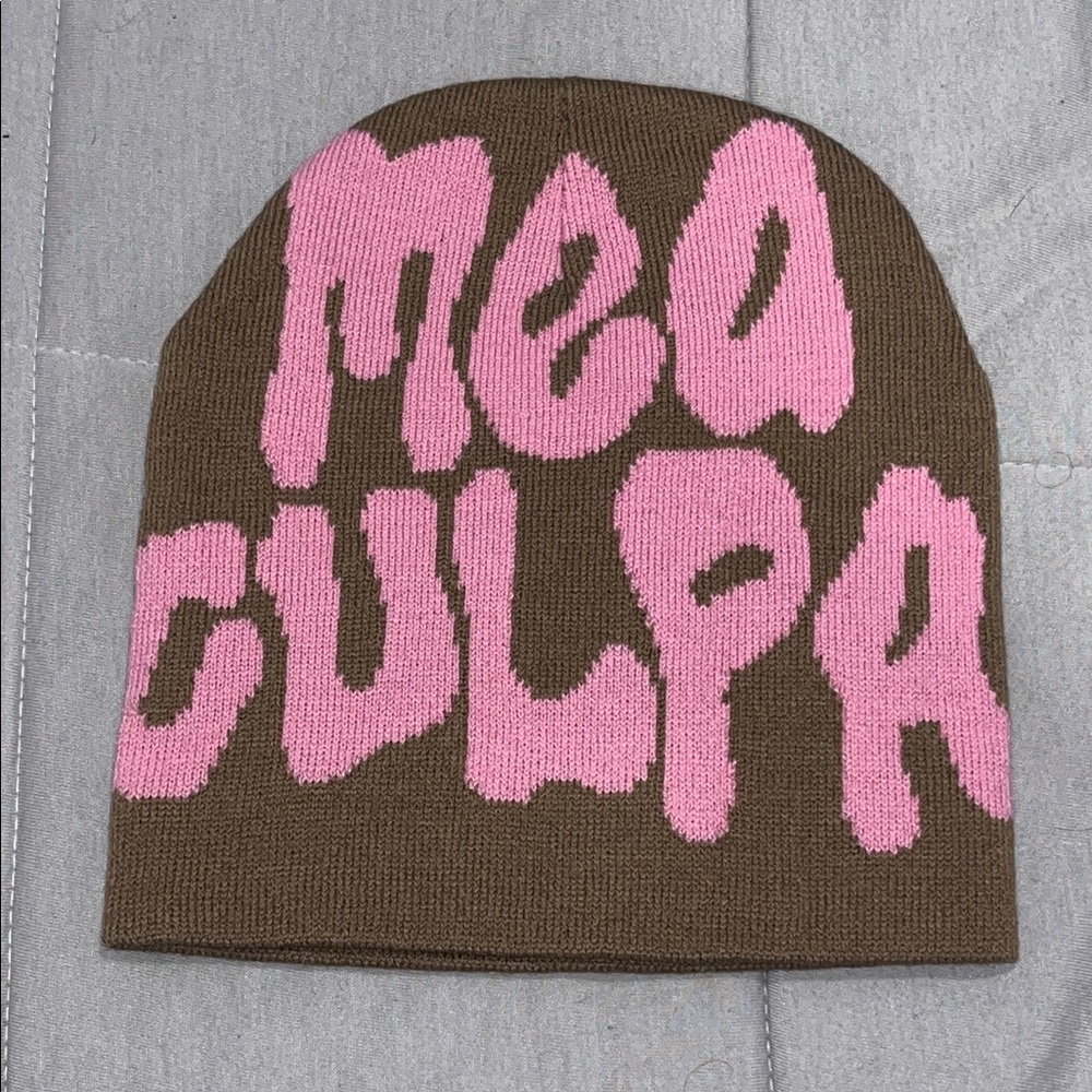 Brown and Pink Women’s beanie